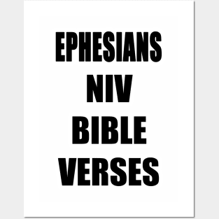 Ephesians NIV Bible Verses Text Posters and Art